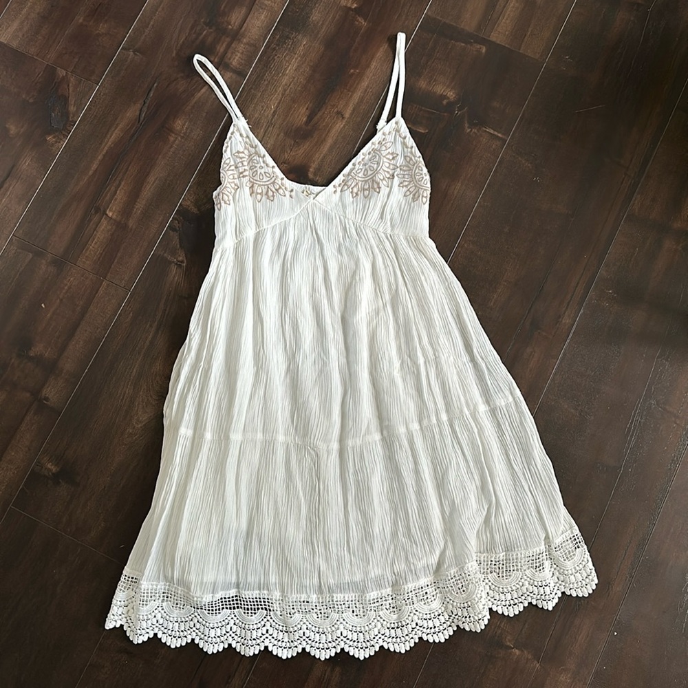 White Mini Dress - Picture 1 of 6